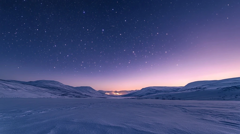 雪夜星空