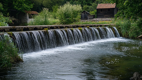 水磨村瀑布风光
