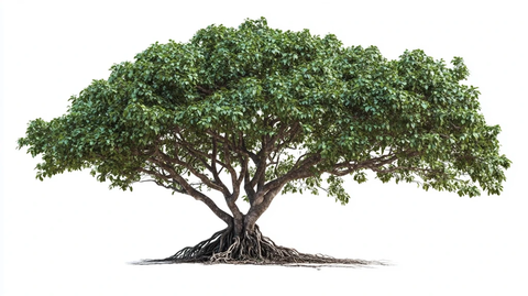 榕树大冠与气根