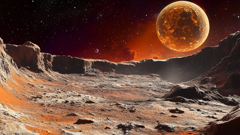 火星表面与陨石坑