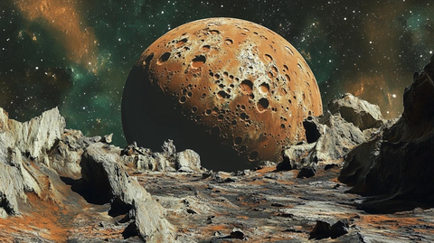 火星表面与陨石坑