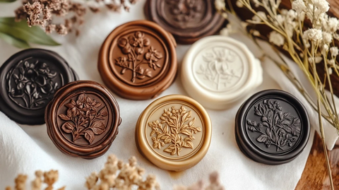 植物设计蜡封印章