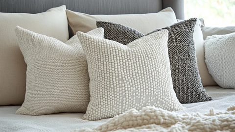 床上的家具靠垫枕头