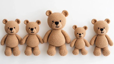 钩针熊玩偶套装