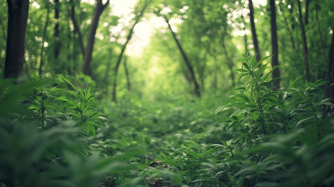 大麻森林自然植被户外