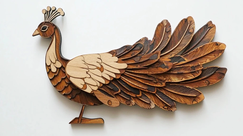 孔雀木艺鸟
