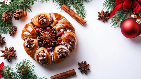 圣诞肉桂卷甜点