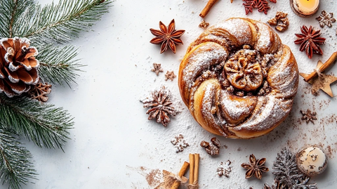 圣诞肉桂卷甜点