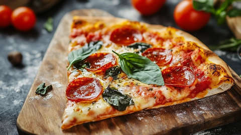 芝士胡椒披萨切片