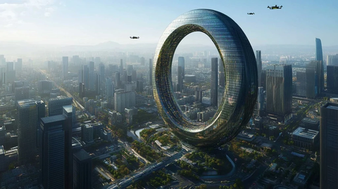 科幻环形建筑