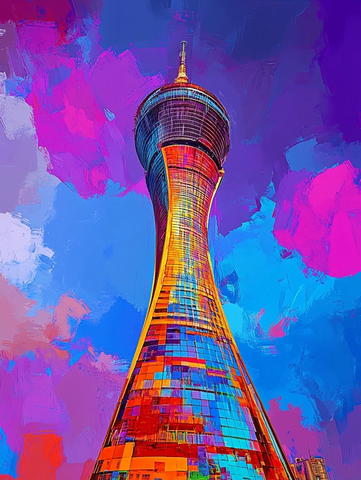 艺术风格电视塔