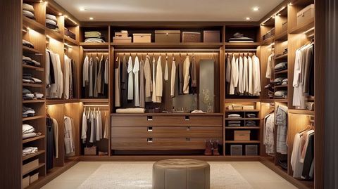 现代更衣室暖光装饰