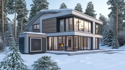 冬季住宅热泵供暖