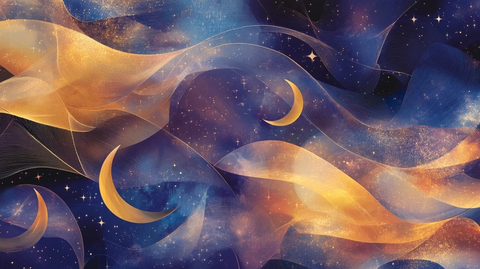 新月与星辰交织