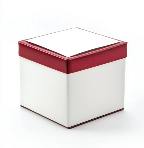 白色礼盒红丝带