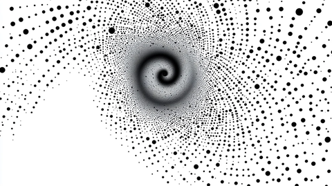 圆点螺旋图案