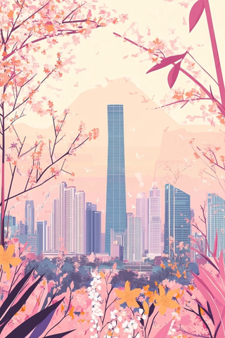 繁花都市图景