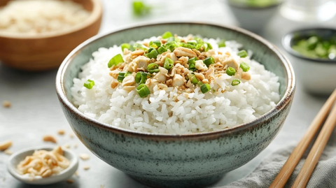 豆腐蛋卷配茉莉香米