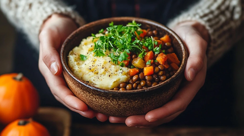素食牧羊人派配土豆泥
