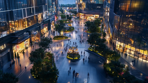 繁华商业步行街