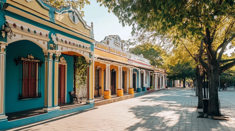 公园中央历史亭子