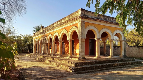 公园中央历史亭子