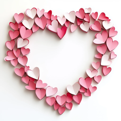 心形纸艺框架