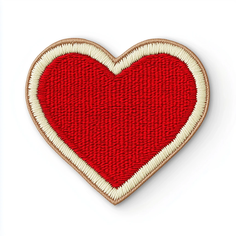 心形刺绣补丁
