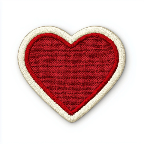 心形刺绣补丁