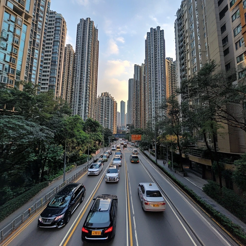 繁华街道日常景