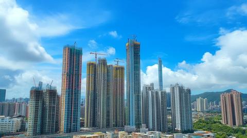 建设中的城市天际线