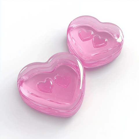 粉色心形肥皂块