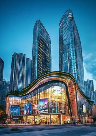 都市商业综合体夜景