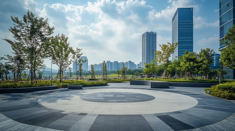 城市广场风光