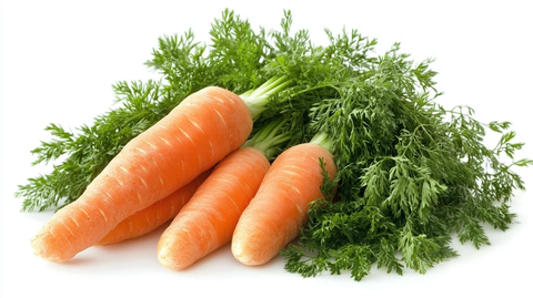 胡萝卜白色背景