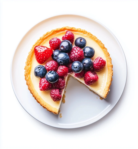 芝士蛋糕配浆果