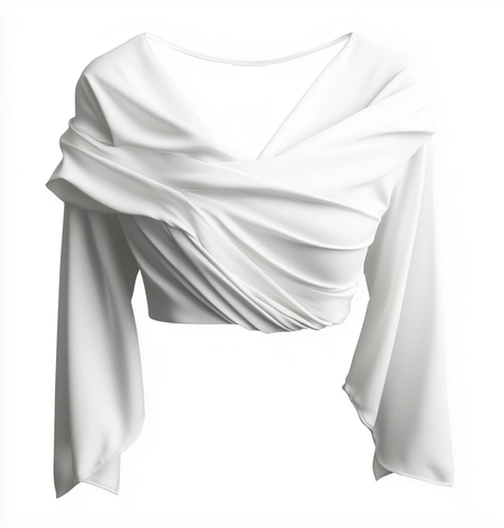 无背景露肩衬衫