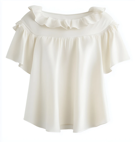 无背景露肩女装