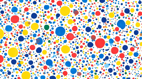 多彩圆点图案
