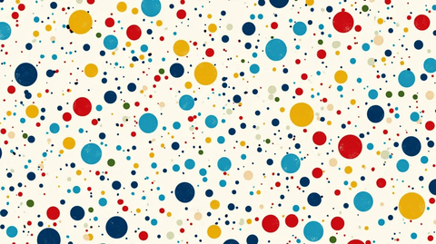 多彩圆点图案