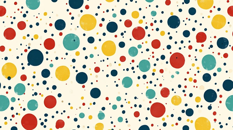 多彩圆点图案