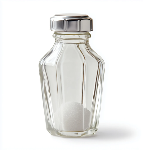 双玻璃盐瓶银盖