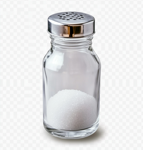 玻璃盐瓶银盖