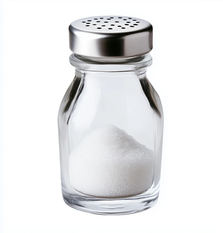玻璃盐瓶银盖