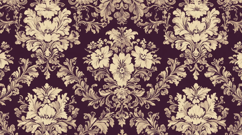 经典维多利亚花纹图案