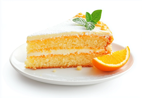 橙色蛋糕切片
