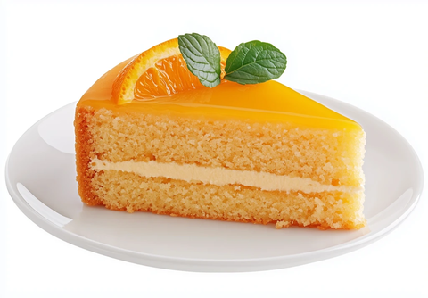 橙色蛋糕切片