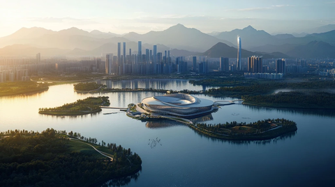 山水间的城市建筑