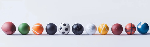 多种运动球类展示
