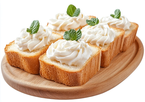 奶油奶酪涂抹面包